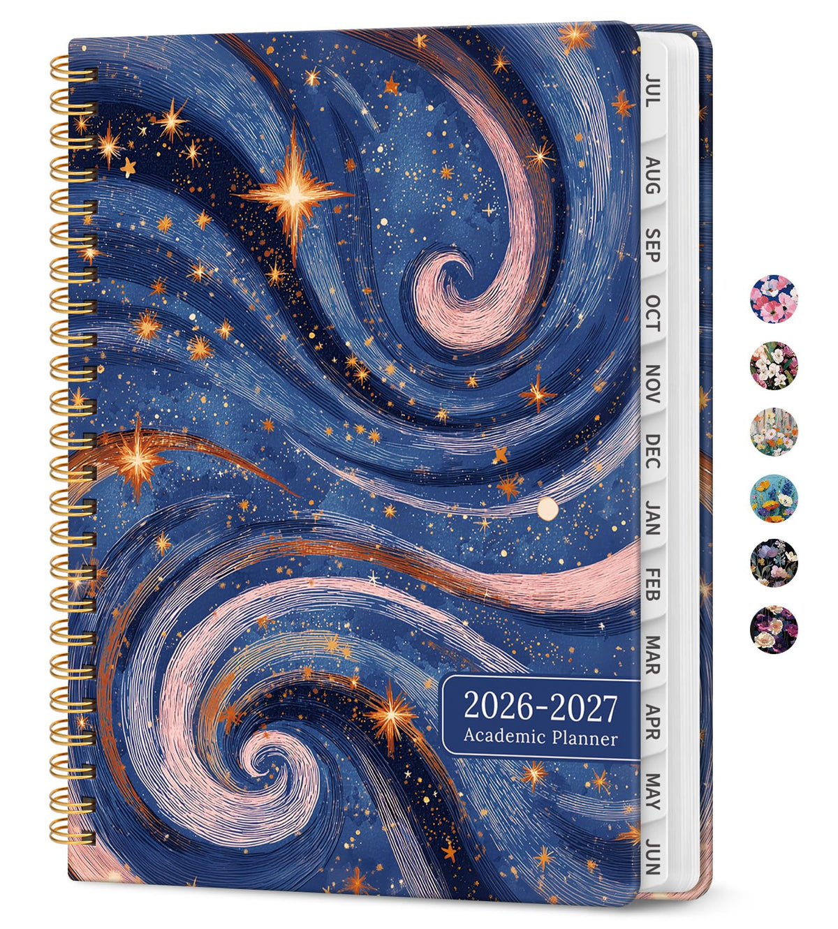 Planner 2026-2027, Jul 2026-Jun 2027 Academic Monthly & Weekly Planner