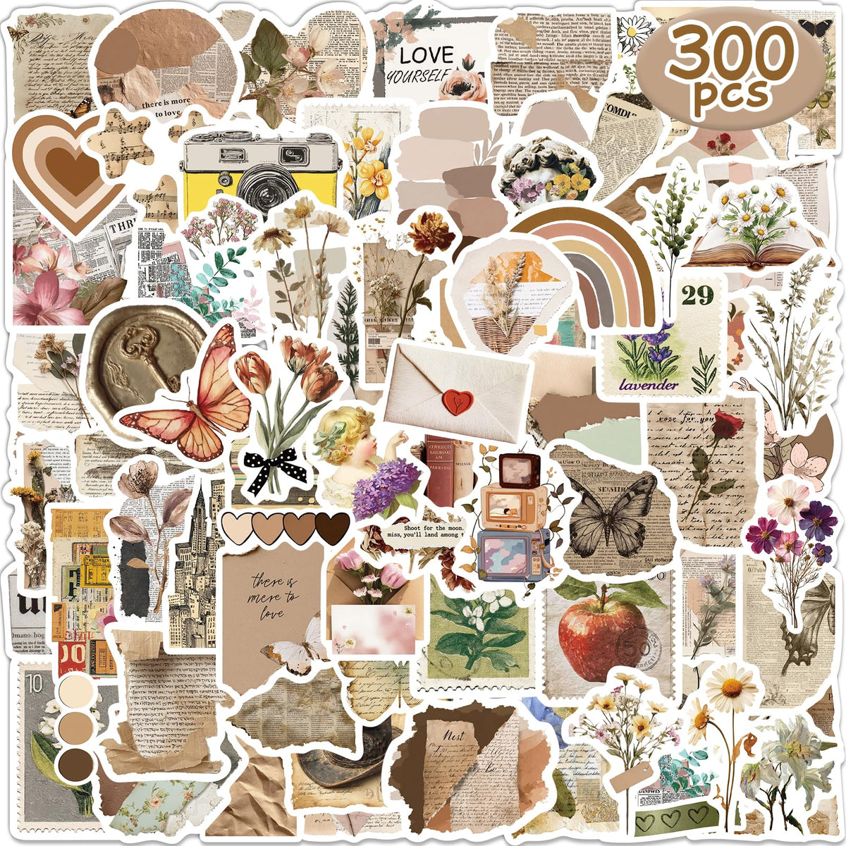 300 Pcs Funny Stickers for Adults, Sticker Pack for Water Bottle Laptop