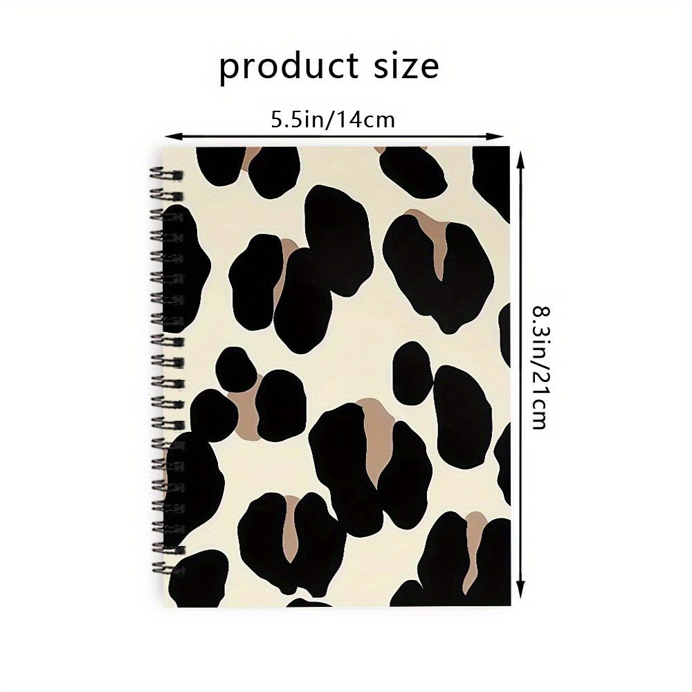 Set of 5 Premium Spiral Notebooks, Ideal for Everyday Office Tasks, Measuring 5.5 X 8.3 Inches, Featuring 50 Pages And a Stylish Animal-Themed Cover, Perfect for Any Occasion