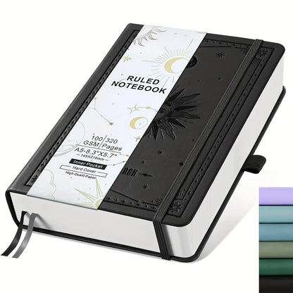 Lined Notebook, Hardcover Notebooks, 320 Pages Thick 100 GSM Paper, A5 Hardcover PU Leather Journal for Students, Work, Writing & Notes, College Essentials, Stationery Supplies, 5.7 x 8.3 inches #GLOBAL PICKS