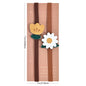 Pack of 2 Secure Page Holder & Closure Straps Cute Elastic Book Bands & Page Markers Flowers Leaves for Journals, Notebooks, Planners, Hardcover Books, Reading Aid and Lovely Accessories for Book Lovers