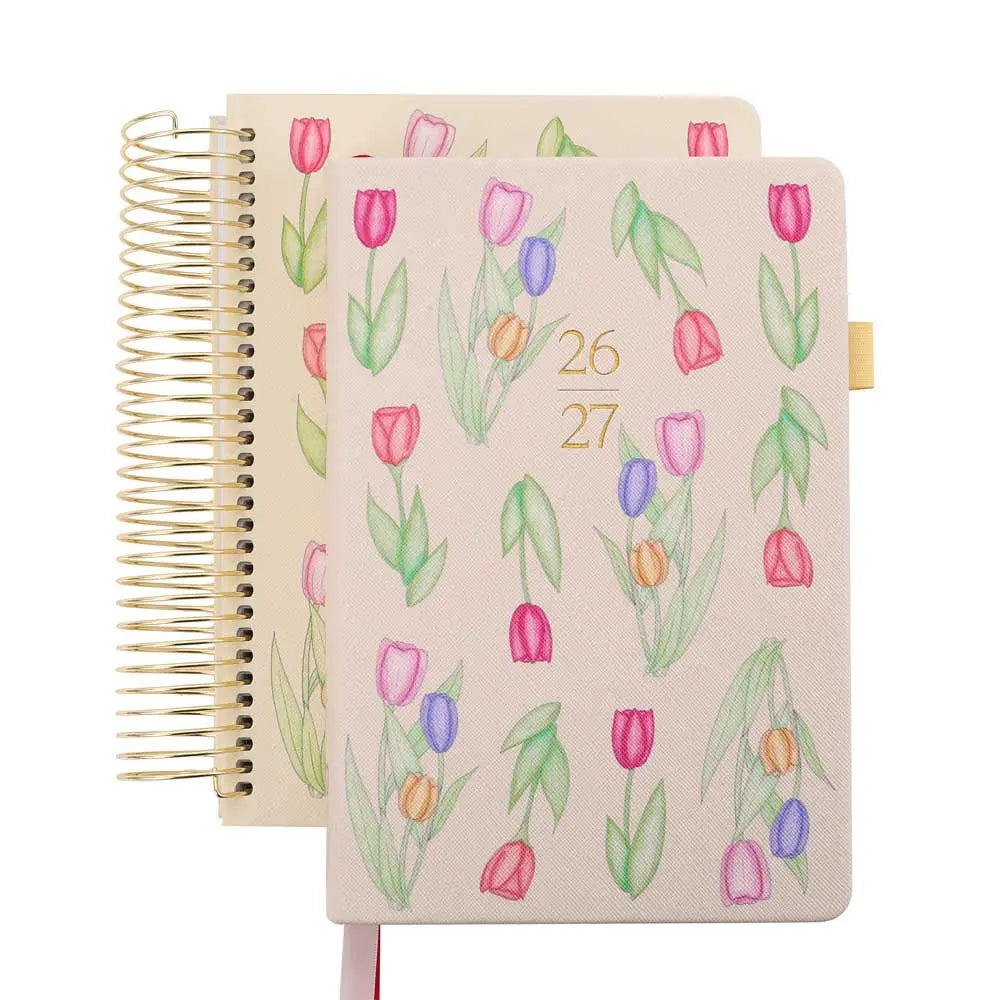 2026-27 Monthly & Weekly Planner Illustrated Pre-Made Bullet Journal August-July for Organized Planning
