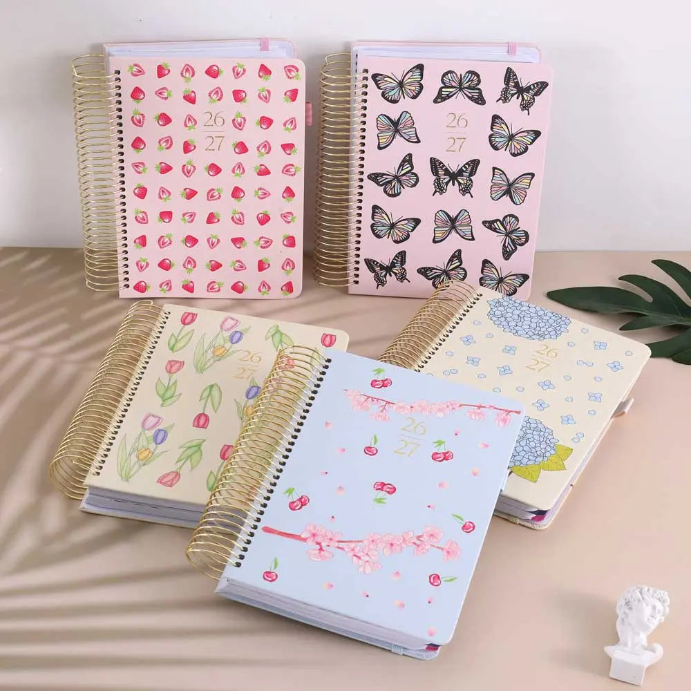 2026-27 Monthly & Weekly Planner Illustrated Pre-Made Bullet Journal August-July for Organized Planning
