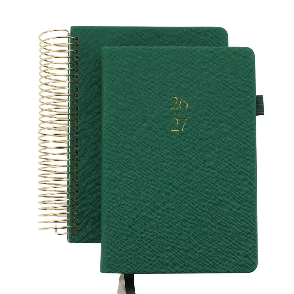 2026-27 Monthly & Weekly Planner Illustrated Pre-Made Bullet Journal August-July for Organized Planning