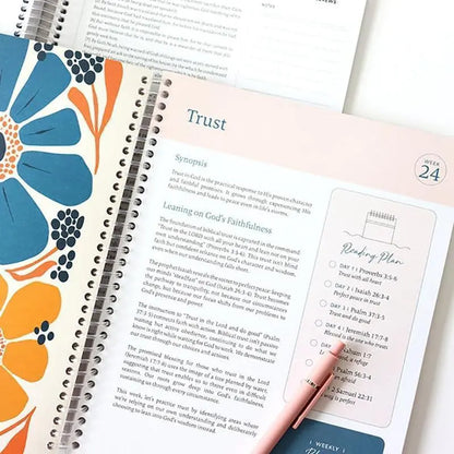 2026 Series 1-Year Bible Study Planner Notebook - Daily Devotional Journal, Spiral Bound Devotional Tool, Weekly Scripture Guide, Faith Gift, Office Stationery for Personal Devotion #2026spiritualjourney