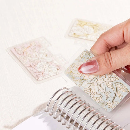 Mini Snap-In Bookmark Trio Set - Cute Bookmarks, Toile Index Dividers, Office Stationery for Book Lovers to Keep You Organized, Plan, Track and Capture Details