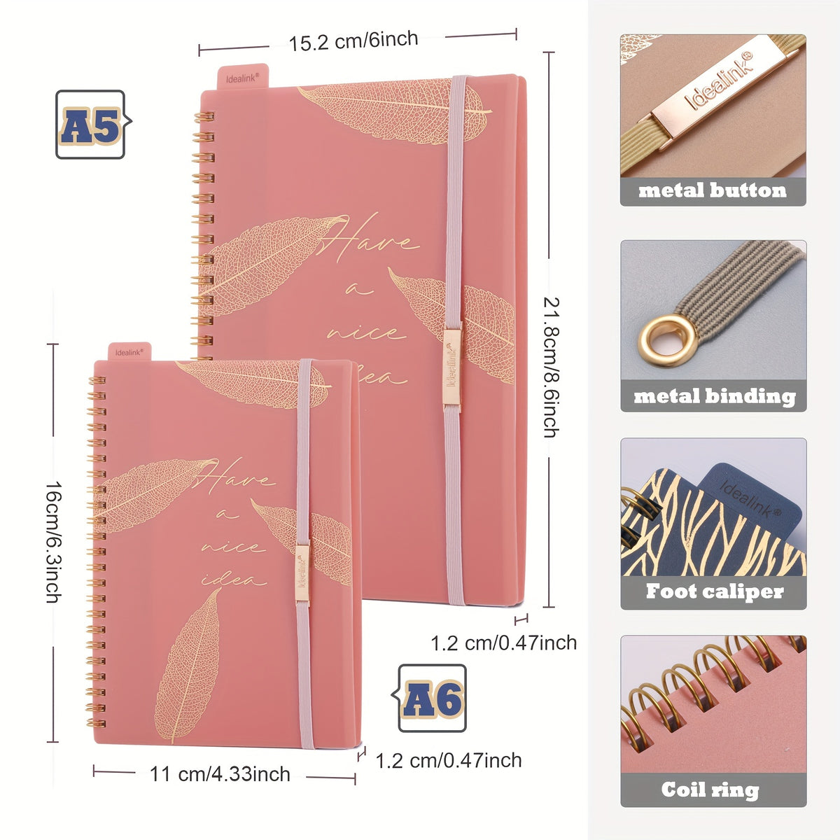 1pc/4pcs, A5/A6, 160Pages, Coil Spiral Notebook, PP Study Planner, Multi-Color Journal, Budget Book, Stationery, Teacher Supplies, Office Supplies, Back to School