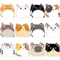 [Back to School]Cute Sticky Notes, 12/24 Pack Sticky Notes Kawaii Animals Shape Markers Flags Fun Sticky Notes Cute Notepads Sticky Note Pads Office Supplies for Office Home Students Roommates Tab Gifts Sticky Labels Sticky Notes Set-MM1