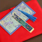 A Vintage Floral Painting Metal Bookmark, Featuring a Hollow Design And Golden Plating with a Tassel, Suitable As a Stationery Gift for Book Lovers, Reading Club Members, Birthdays, Holidays, Writers, Book Enthusiasts, Friends, Teachers