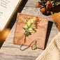 1pc Vintage Leaf Bookmark with Metal Pendant Ideal Gift for Book Lovers, Suitable for Students, Teachers And Writers