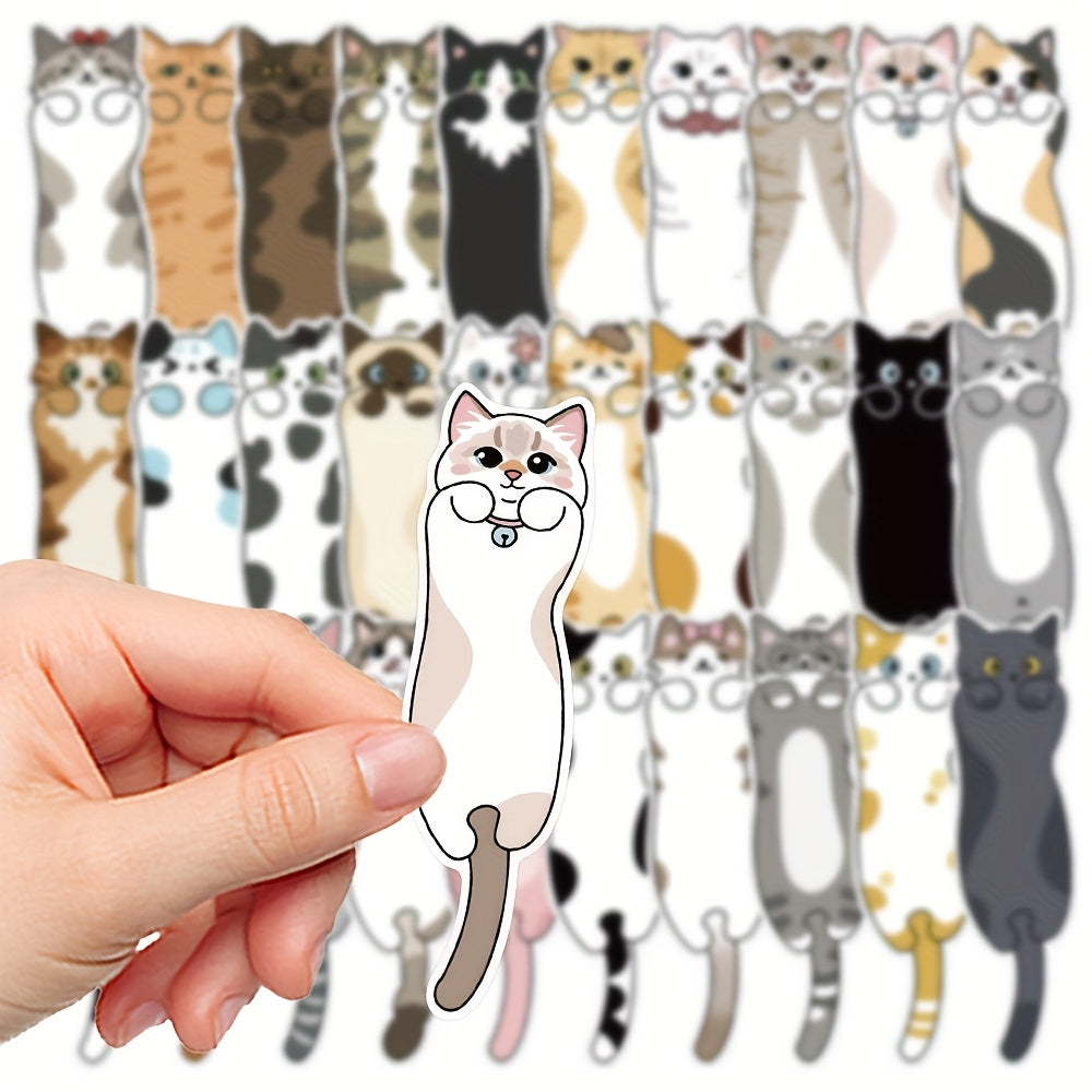 30/60pcs Cute Cat Bookmarks, Creative Cartoon Decorative Desktop Decor, Book Page Dividers, Student Bookmarks