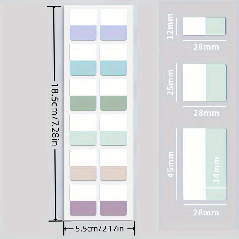 Transparent Sticky Note Index Tabs And Arrow Flags for Marking Pages, Perfect for Planners, Stickers, And Use in Offices Or Schools.