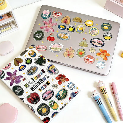 Girlhood Sticker Book (1260+ Aesthetic Retro-Style Illustrations) – Scrapbook Supplies, Decal Sticker Notebooks Decor, DIY Creative Gifts for Friends and Family,sohochic