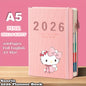 Sanrio 2026 Planner Notebook - 400-Page A5 Size with Full Year Calendar, Monthly/Weekly/Daily Scheduling, Elastic Closure & Sanrio Character Designs (Cute Anime Styles) for Bullet Journaling, Planners for s - 2026 Planner Gift Idea