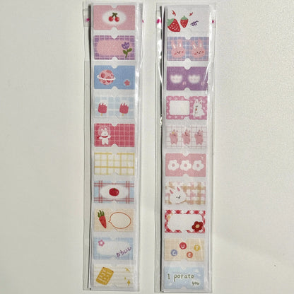 Kawaii Planner Stickers Index Stickers Bookmarks Index Tabs Labeling Tabs Sample Pack