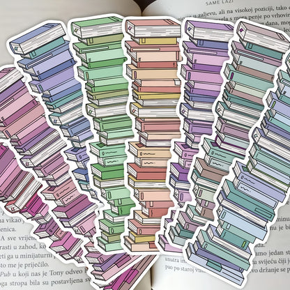 30pcs Book Tracker Bookmarks Decorative Handbook Books Reading Labeling Cards Gift Message Cards