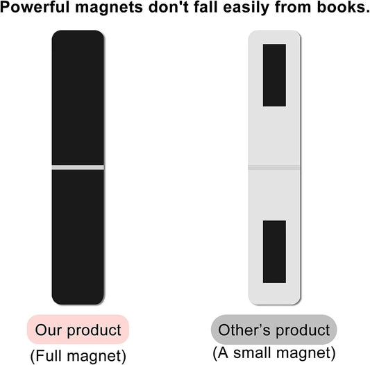 Floral Style Magnetic Bookmarks, 15-Piece Office Stationery Page Markers for Students & Teachers