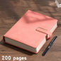 [Back to School Must-Have]A5 Premium PU Leather Hardcover Notebook with Buckle Closure, 200 Thick Pages Business Journal, Professional Writing Diary for School, Office, Meetings & Travel