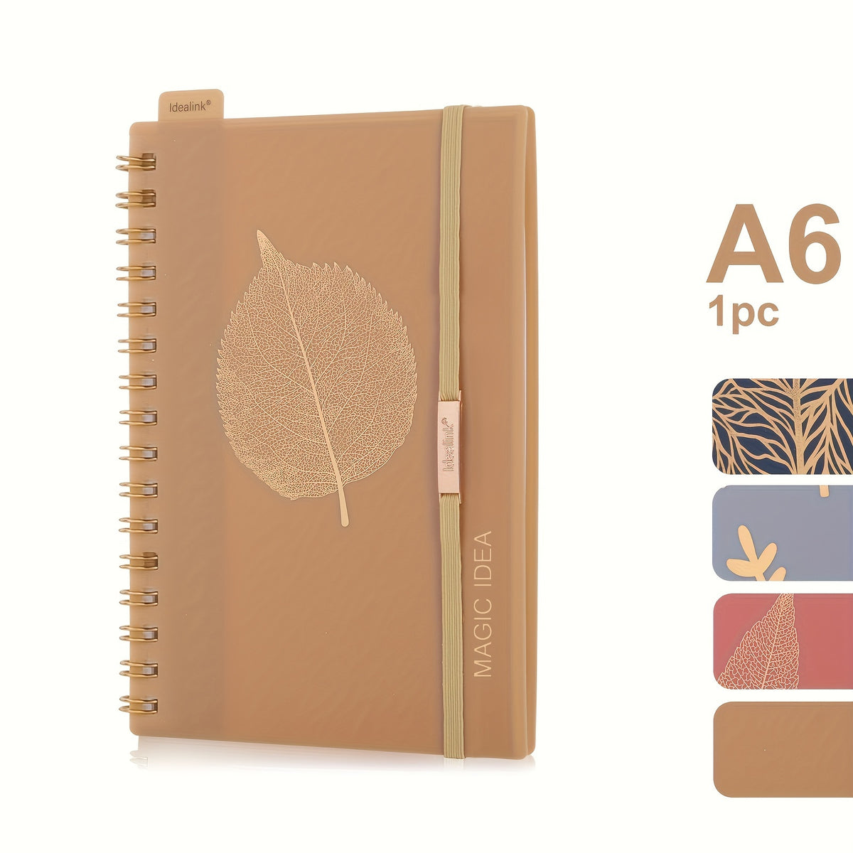 1pc/4pcs, A5/A6, 160Pages, Coil Spiral Notebook, PP Study Planner, Multi-Color Journal, Budget Book, Stationery, Teacher Supplies, Office Supplies, Back to School