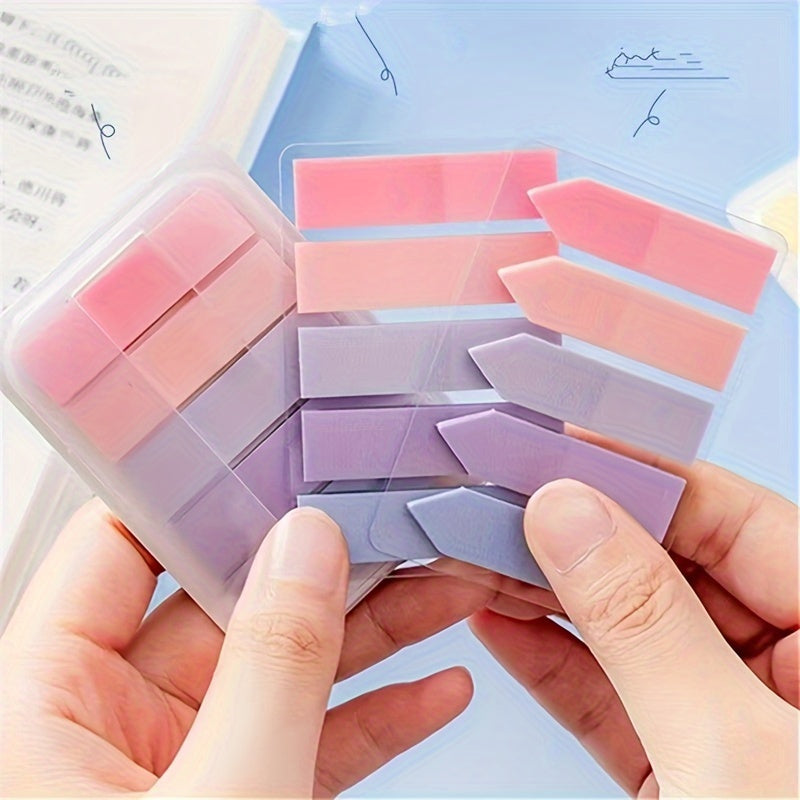 100pcs Portable And Practical Stickers - Creative Instruction Markers For Students, Index And Note Stickers, Small Strip Plastic Bookmark Stickers