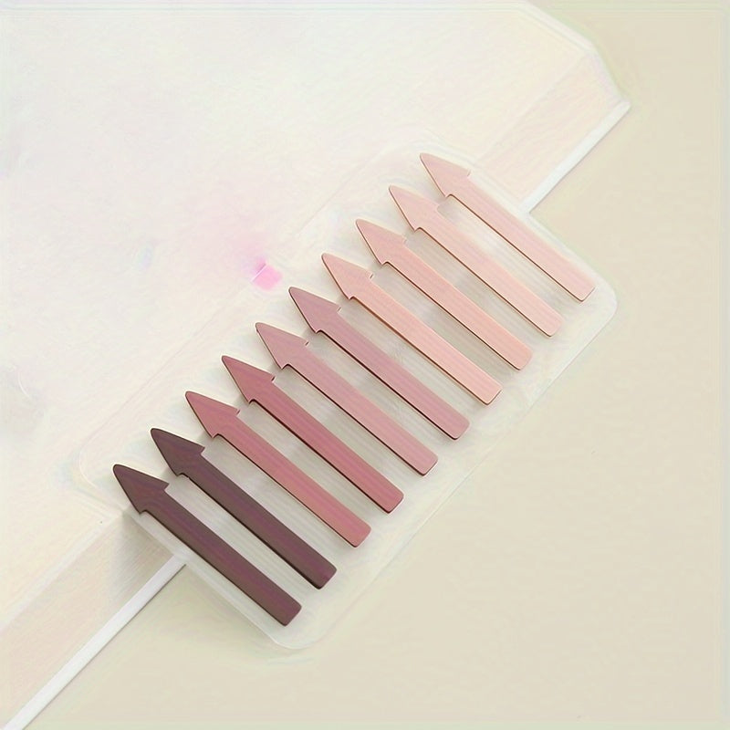 1pc of 200pcs PET ultra-thin arrow-shaped index stickers, translucent colored highlighters, bookmarks