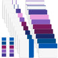 Bright Sticky Index Tabs, 500 Tabs (21 Sets), Office Stationery for Page Marking, Notebooks, Binders, Books
