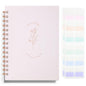 Undated Weekly and Monthly Planner Spiral Bound, Weekly Goals Notebook