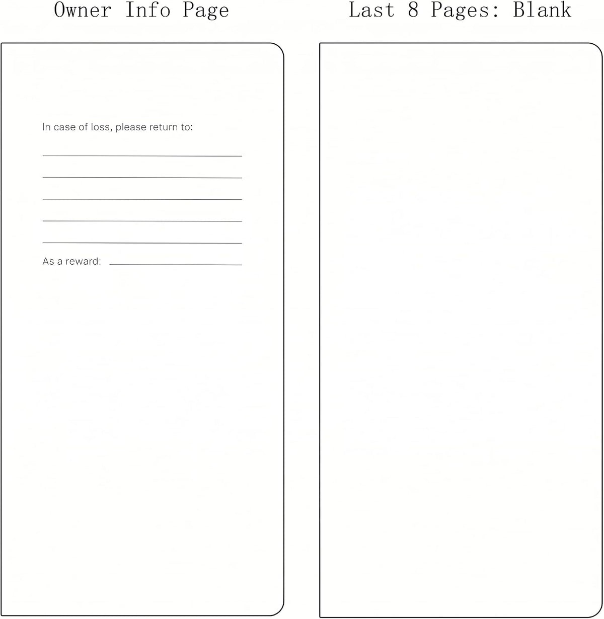 Undated Weekly Planner Notebook Pocket Organizer Appointment Book Journal Notebook A6 Week Plan Notepad (Beige with cover)