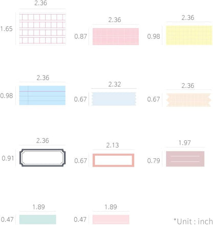 Monolike Message & Label Sticker ver.1 Set - Mini Size Cute Stickers, Index Stickers