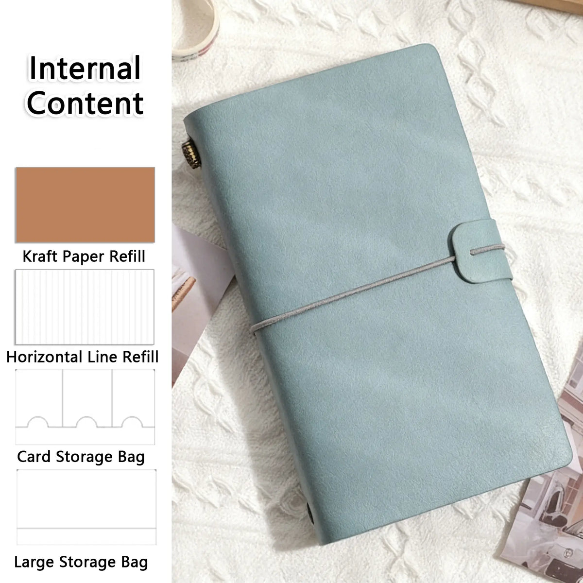 Durable Notebook, Vintage Style Portable Travel Diary, Hardcover Journal, Home School Office Stationery Supplies, Stationery Gift, Hardcover Notebooks
