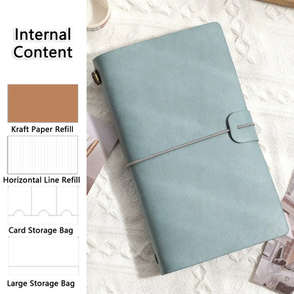 Durable Notebook, Vintage Style Portable Travel Diary, Hardcover Journal, Home School Office Stationery Supplies, Stationery Gift, Hardcover Notebooks