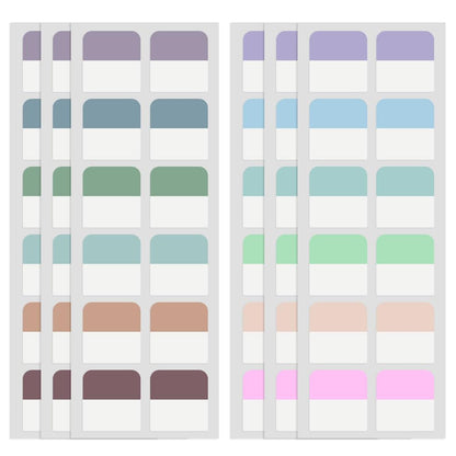 240 Pcs Sticky Index Tabs, Colored Book Sticky Tabs for Notebooks, 1 Inch