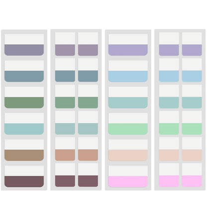 240 Pcs Sticky Index Tabs, Colored Book Sticky Tabs for Notebooks, 1 Inch