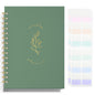 Undated Weekly and Monthly Planner Spiral Bound, Weekly Goals Notebook