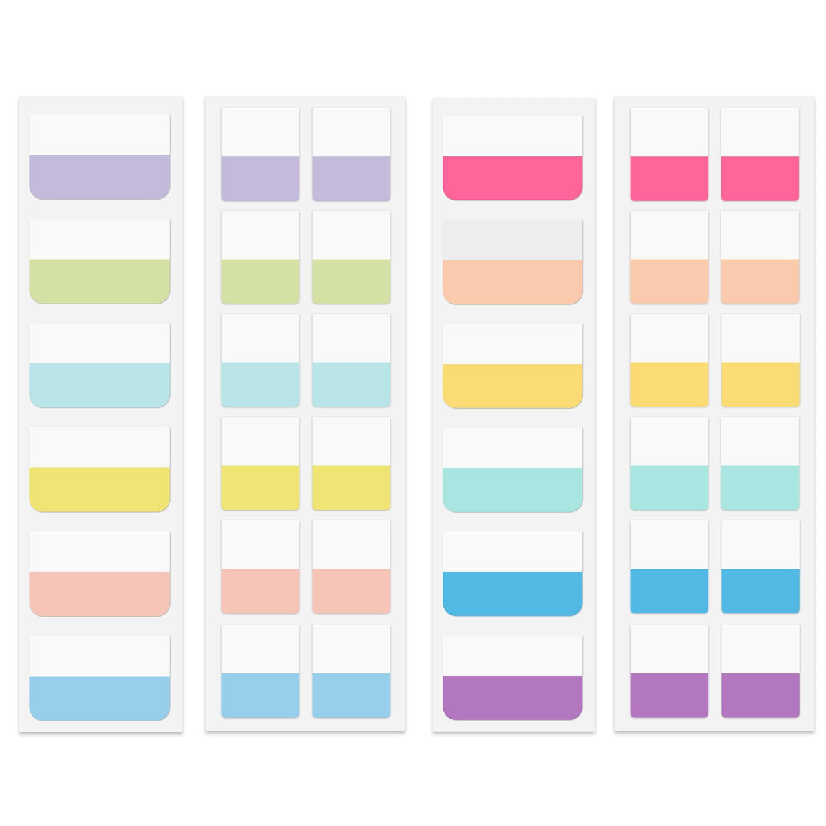 240 Pcs Sticky Index Tabs, Colored Book Sticky Tabs for Notebooks, 1 Inch
