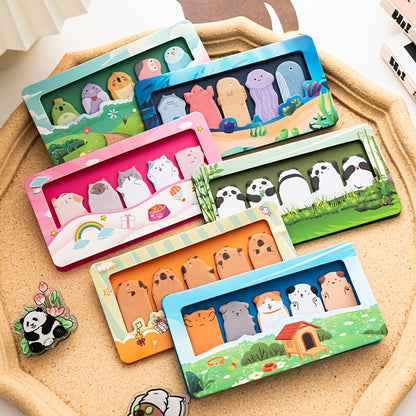150pcs of Adorable Animal-Themed Thumb Index Tabs, Reusable Side Markers for Books, Vibrant Sticky Notes Suitable for Office And School Use