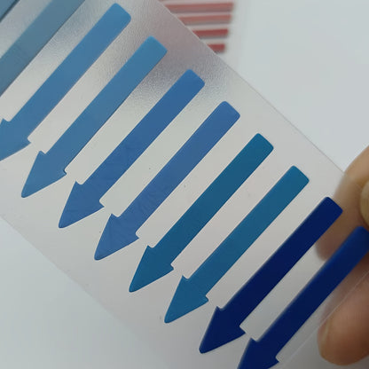 200 Sheets of New Colored Pointed Index Stickers Morandi Transparent Sticky Notes Reading Index Stickers Student Arrow Marking Stickers