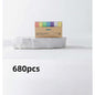 680pcs Sheets of Mini Colorful Sticky Note Index Strips. Self-Adhesive Page Marking Strips. Office Document Page Marking Stickers