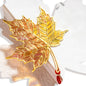 Authentic Chinese-style Metal Translucent Peacock Feather, Blue Feather, Pink Feather, and Red-Golden Feather Bookmarks. A High-end Artistic Gift with Flowing Light and Shadow, Featuring Colorful Semi-transparent Exquisite Hollow-out Designs. Elegant