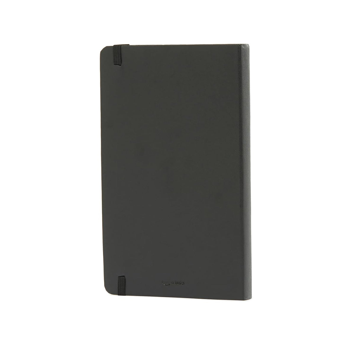 Amazon Basics Classic Lined Writing Notebook for Note Taking and Journaling, Hardcover with Elastic Closure, 240 Pages, 5" x 8.25", Black