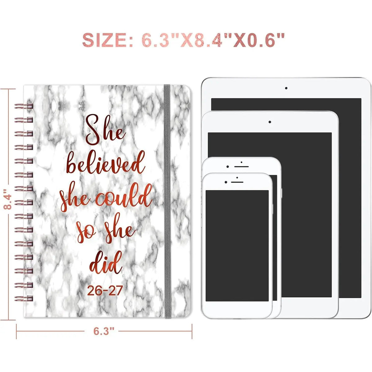2026-2027 Planner - Academic Planner Weekly and Monthly, July 2026 - June 2027 for 12 Months, 8.43" x 6.3", Planners 2026-2027 Weekly and Monthly with Tabs, Pocket