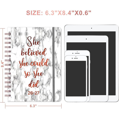 2026-2027 Planner - Academic Planner Weekly and Monthly, July 2026 - June 2027 for 12 Months, 8.43" x 6.3", Planners 2026-2027 Weekly and Monthly with Tabs, Pocket