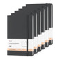 SUIN A5 Hardcover Lined Journal Notebook, Black, 1 Pack, 200 Pages