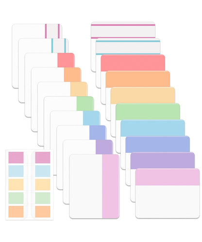 Mr. Pen- Sticky Index Tabs, 500 Pcs, 21 Sets, Earthy