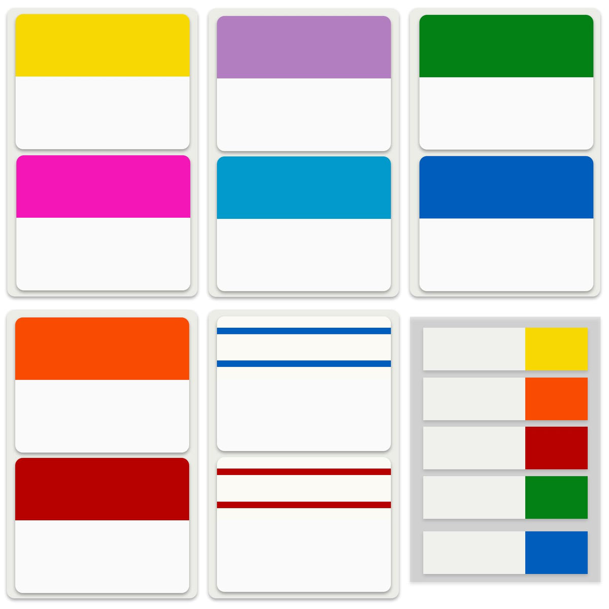 ELII 300 Pcs Tabs 2 Inch Sticky Index Tabs,Writable Book Tabs Pastel