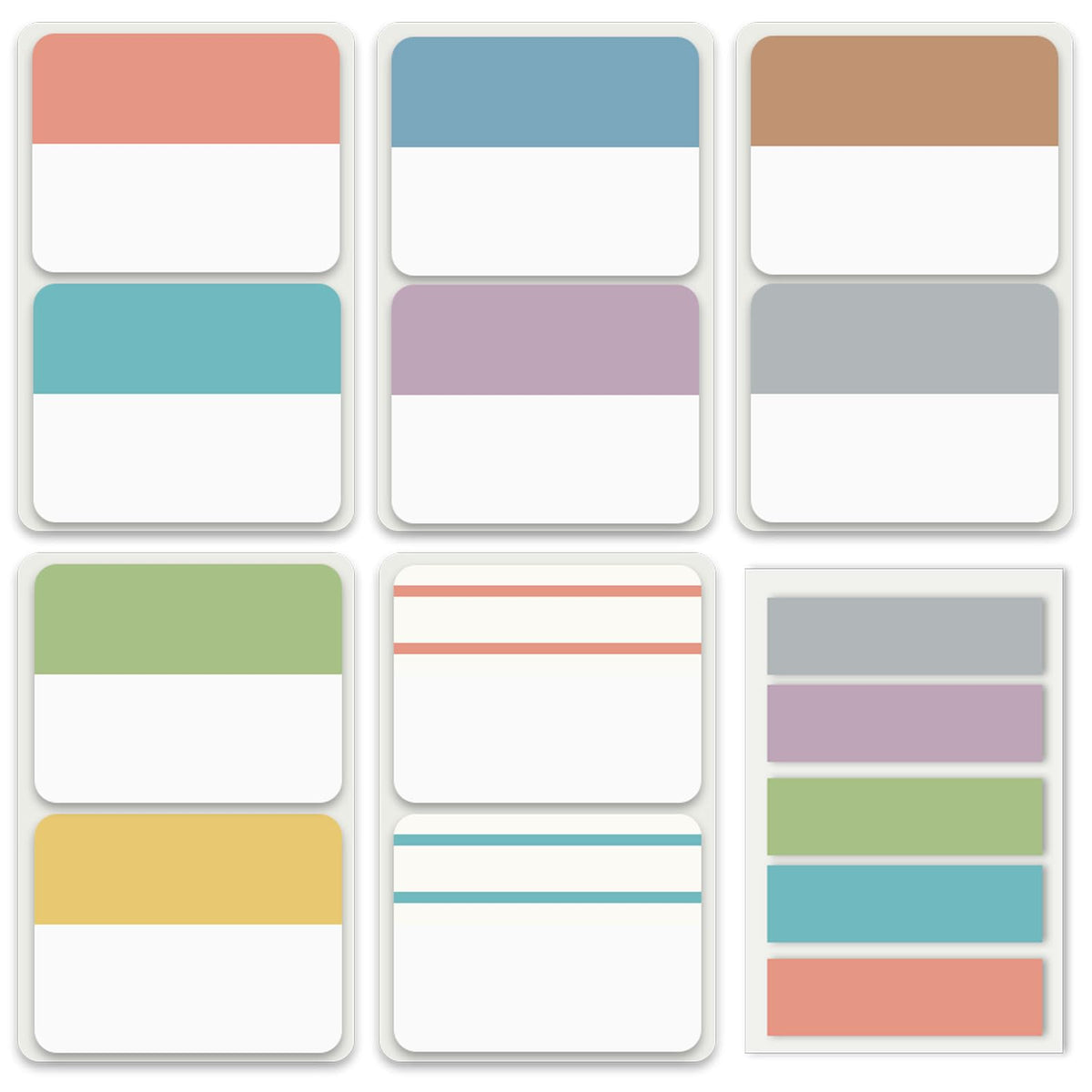 ELII 300 Pcs Tabs 2 Inch Sticky Index Tabs,Writable Book Tabs Pastel