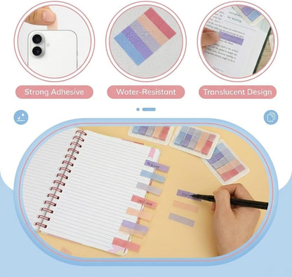 Mr. Pen- Transparent Sticky Notes Tabs, 600 pcs