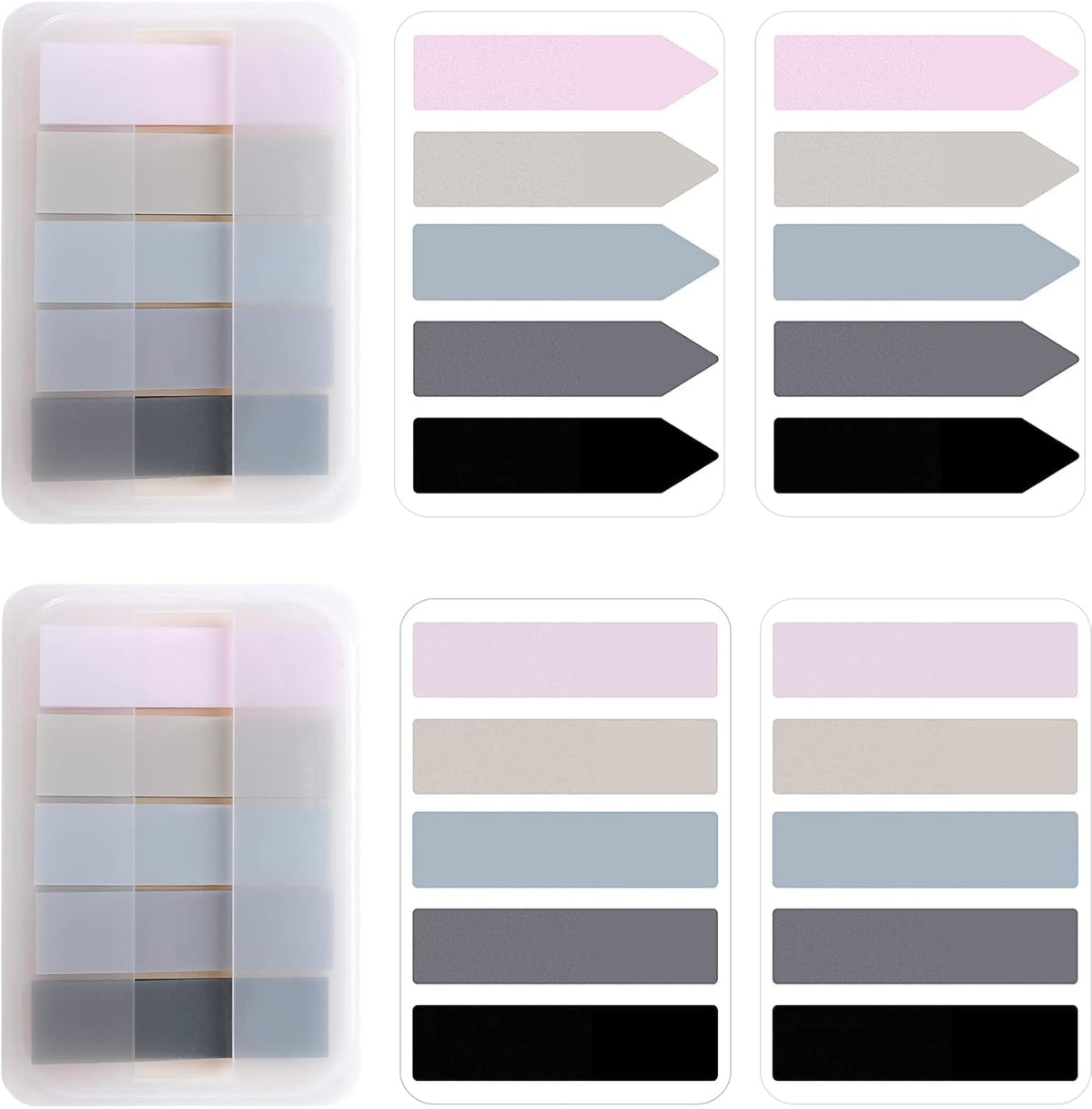 600 Pcs Index Tabs Flags, Pastel Color