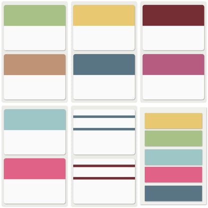 ELII 300 Pcs Tabs 2 Inch Sticky Index Tabs,Writable Book Tabs Pastel