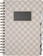 Fringe Studio Large Tab Notebook,"Neutral Checks", Flexible Paperback Cover, 5 Subject/Die-Cut Dividers, 7.25" X 10", 180 Lined Pages, Multicolor (343PA002FSC)
